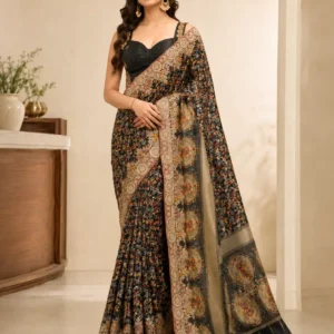 Shivanora Noir Rajsi Medallion Saree