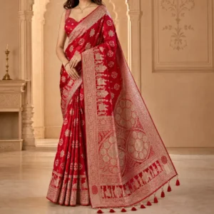Shivanora Sindoor Rajsi Procession Saree