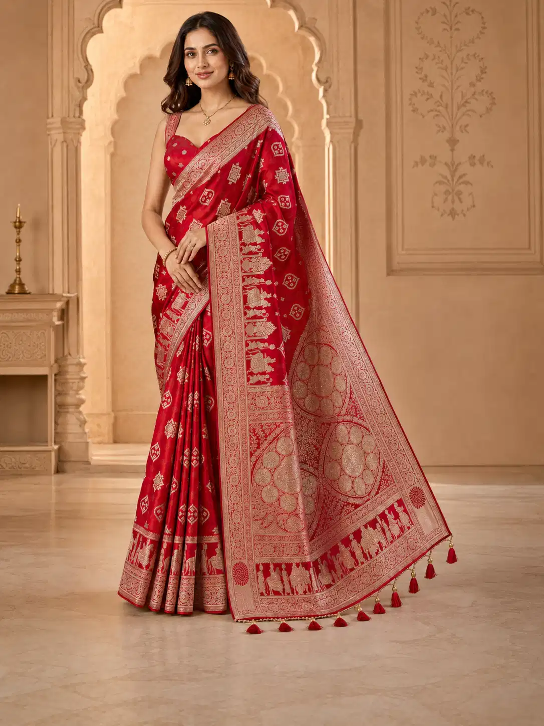 shivanora-sindoor-rajsi-procession-saree