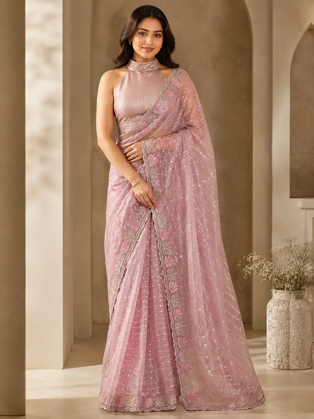 gulabi-noor-pink-embellished-designer-saree
