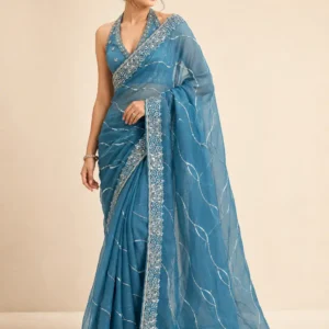 Shivanora Azure Noor Embellished Saree