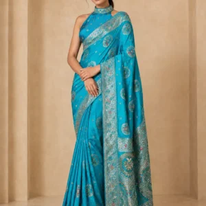 Shivanora Firoza Rajsi Zari Designer Saree